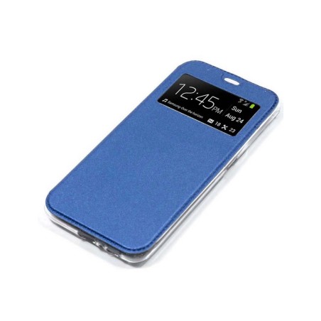 Funda Libro Soporte con Ventana para Oppo A15 color Azul