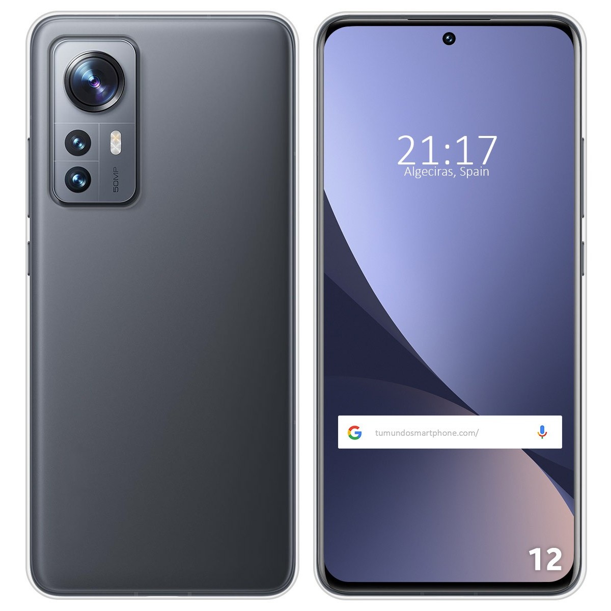 Funda Silicona Gel TPU Transparente para Xiaomi 12 / 12X 5G