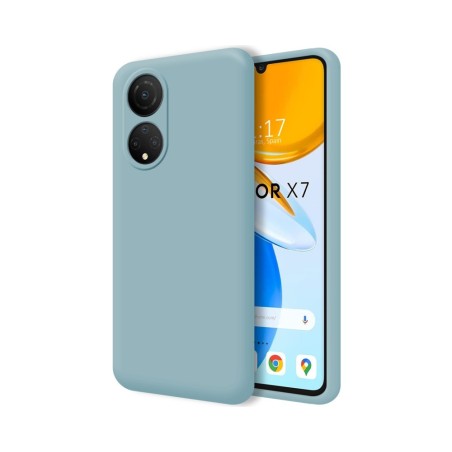 Funda Silicona Líquida Ultra Suave para Huawei Honor X7 color Azul