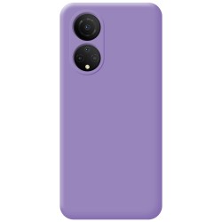 Funda Silicona Líquida Ultra Suave para Huawei Honor X7 color Morada 2