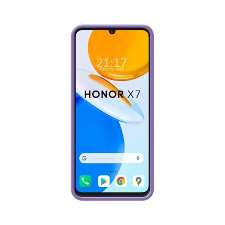 Funda Silicona Líquida Ultra Suave para Huawei Honor X7 color Morada