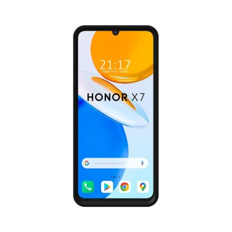 Funda Silicona Líquida Ultra Suave para Huawei Honor X7 color Negra