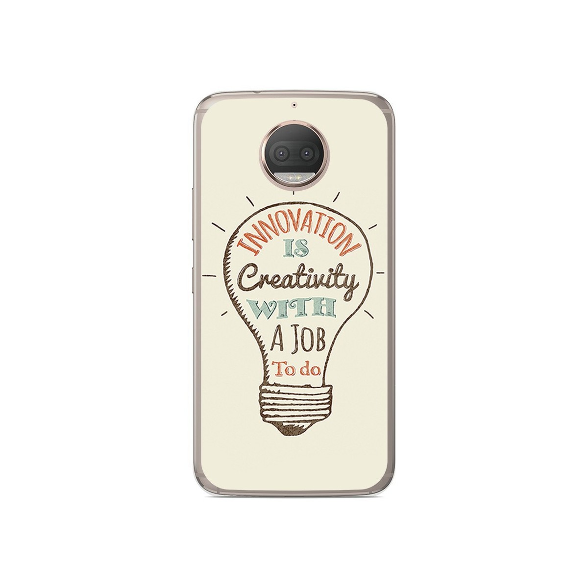 Funda Gel Tpu para Motorola Moto G5S Plus Diseño Creativity Dibujos