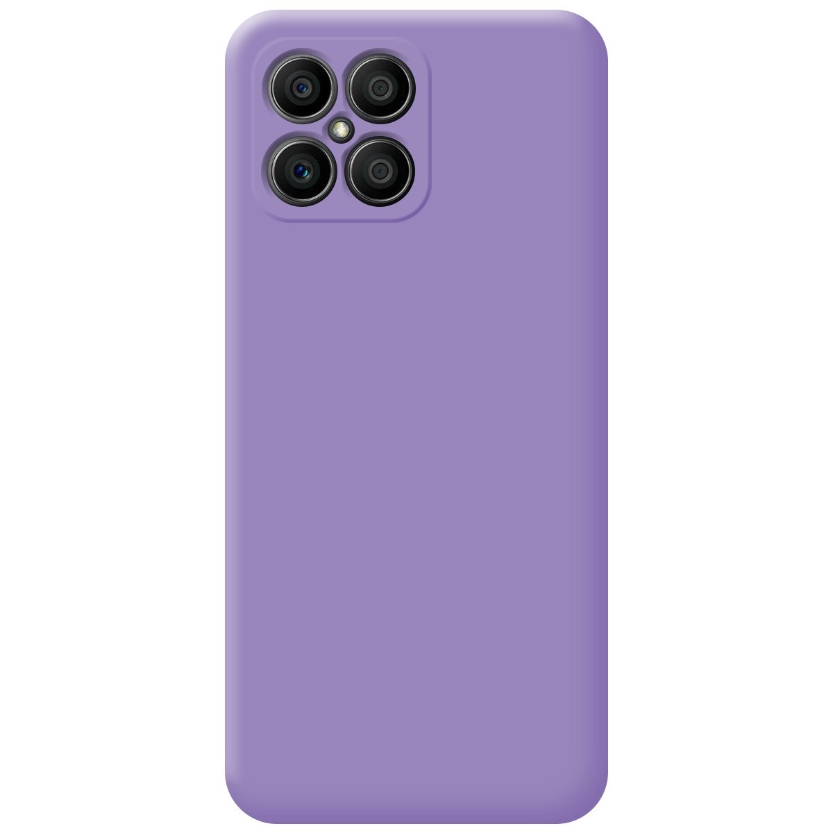 Funda Silicona Líquida Ultra Suave para Huawei Honor X8 color Morada