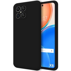 Funda Silicona Líquida Ultra Suave para Huawei Honor X8 color Negra