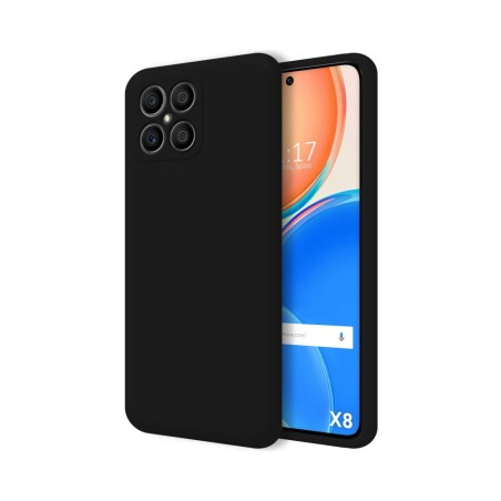 Funda Silicona Líquida Ultra Suave para Huawei Honor X8 color Negra