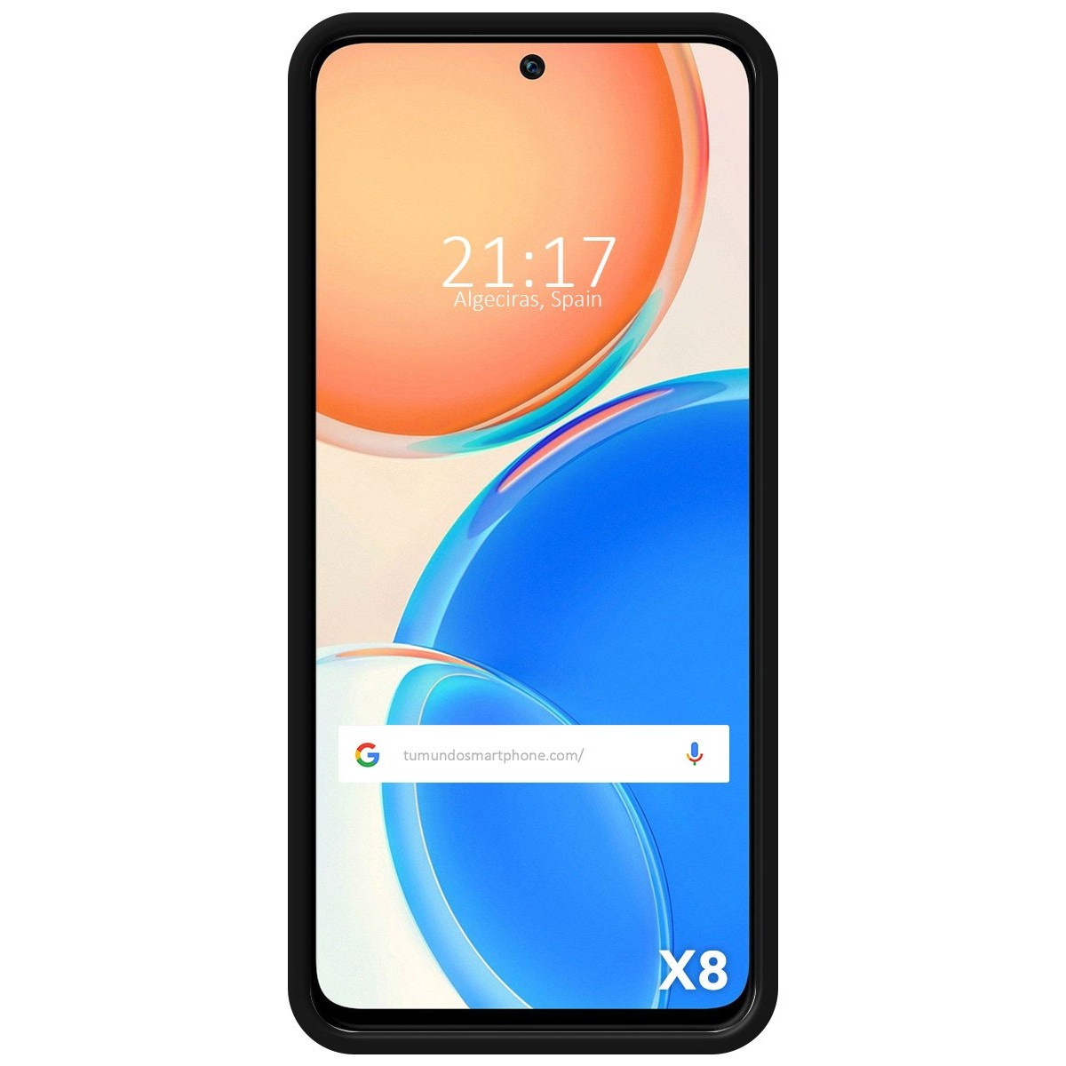 Funda Silicona Líquida Ultra Suave para Huawei Honor X8 color Negra