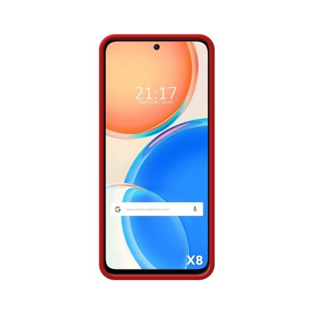 Funda Silicona Líquida Ultra Suave para Huawei Honor X8 color Roja