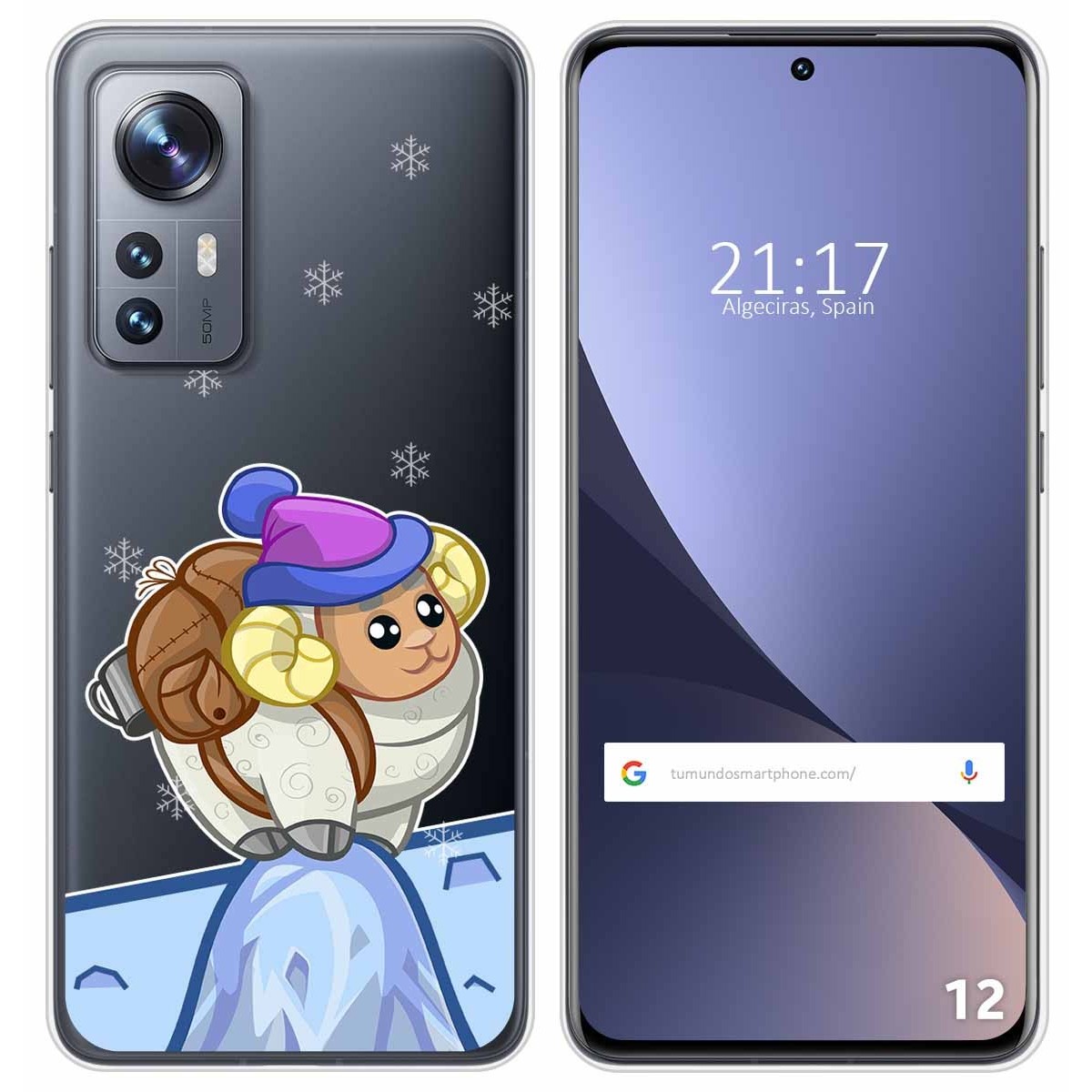 Funda Silicona Transparente para Xiaomi 12 / 12X 5G diseño Cabra Dibujos