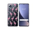 Funda Silicona Transparente para Xiaomi 12 / 12X 5G diseño Flamenco Dibujos
