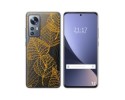 Funda Silicona Transparente para Xiaomi 12 / 12X 5G diseño Hojas Dibujos
