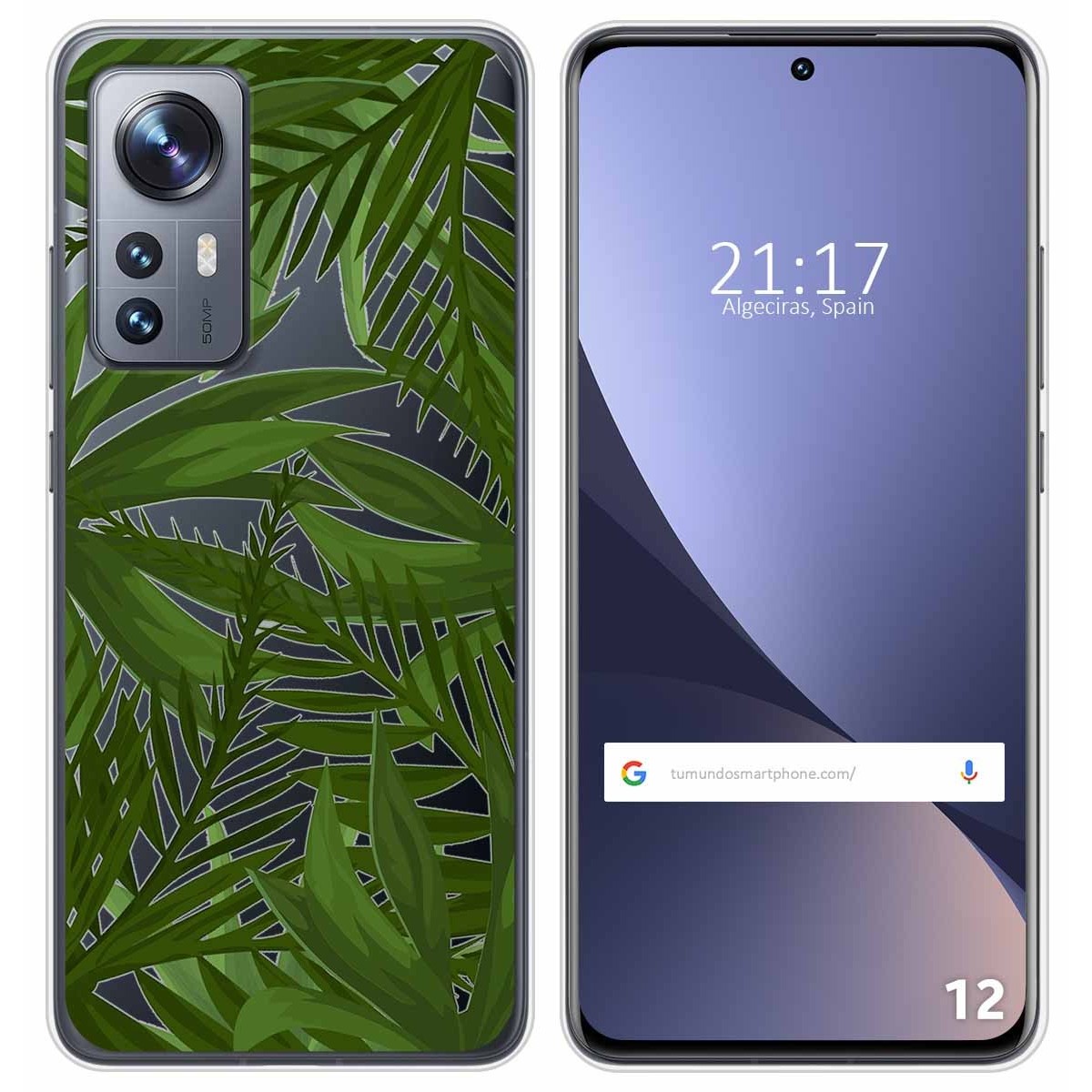 Funda Silicona Transparente para Xiaomi 12 / 12X 5G diseño Jungla Dibujos