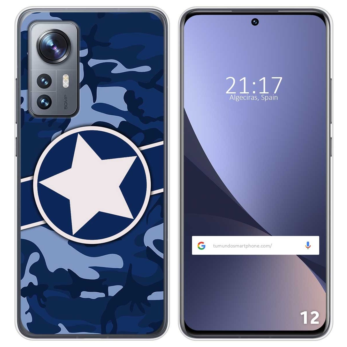 Funda Silicona para Xiaomi 12 / 12X 5G diseño Camuflaje 03 Dibujos