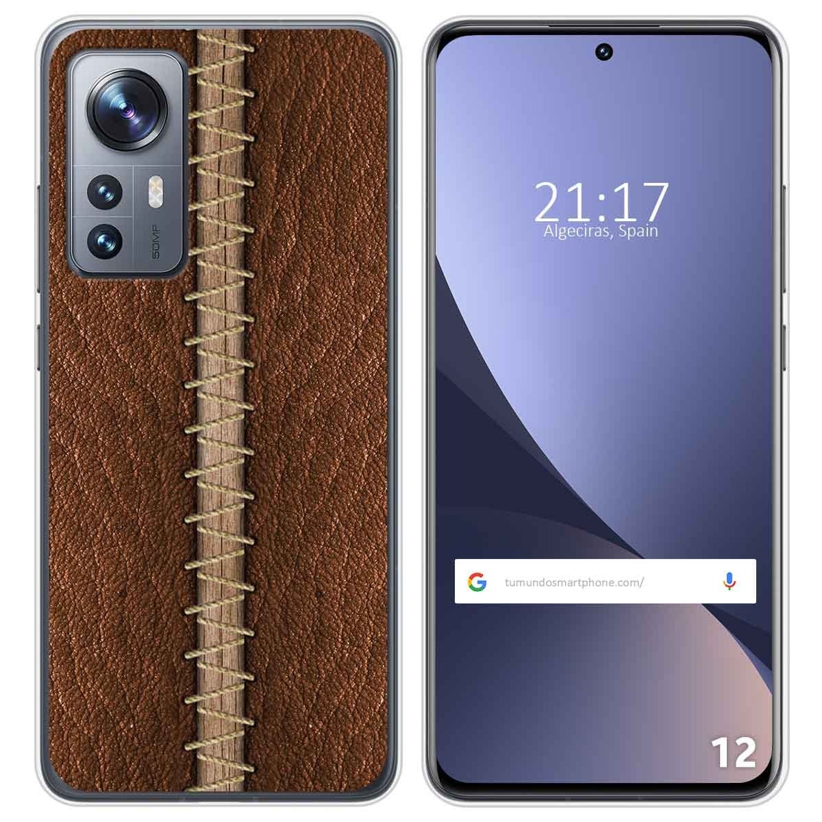 Funda Silicona para Xiaomi 12 / 12X 5G diseño Cuero 01 Dibujos
