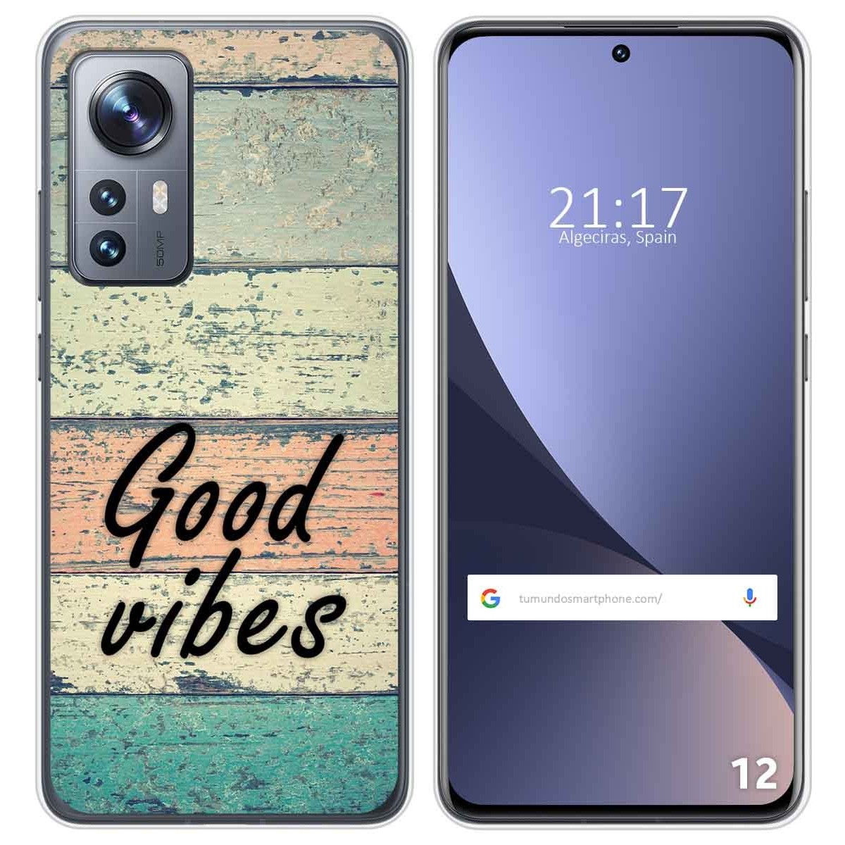 Funda Silicona para Xiaomi 12 / 12X 5G diseño Madera 01 Dibujos