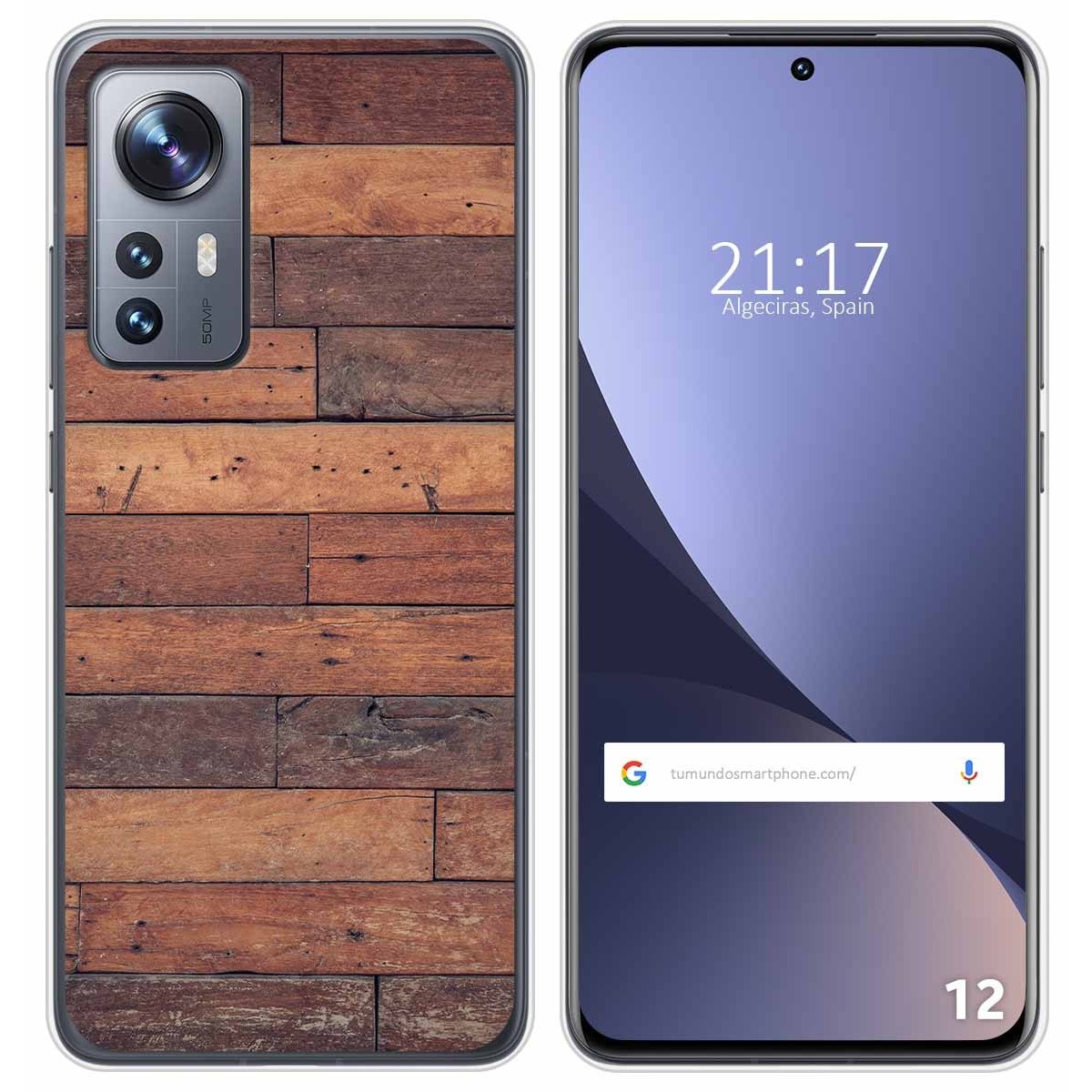 Funda Silicona para Xiaomi 12 / 12X 5G diseño Madera 03 Dibujos