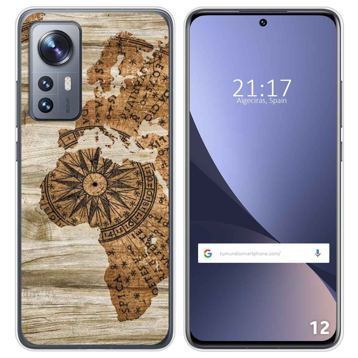 Funda Silicona para Xiaomi 12 / 12X 5G diseño Madera 07 Dibujos