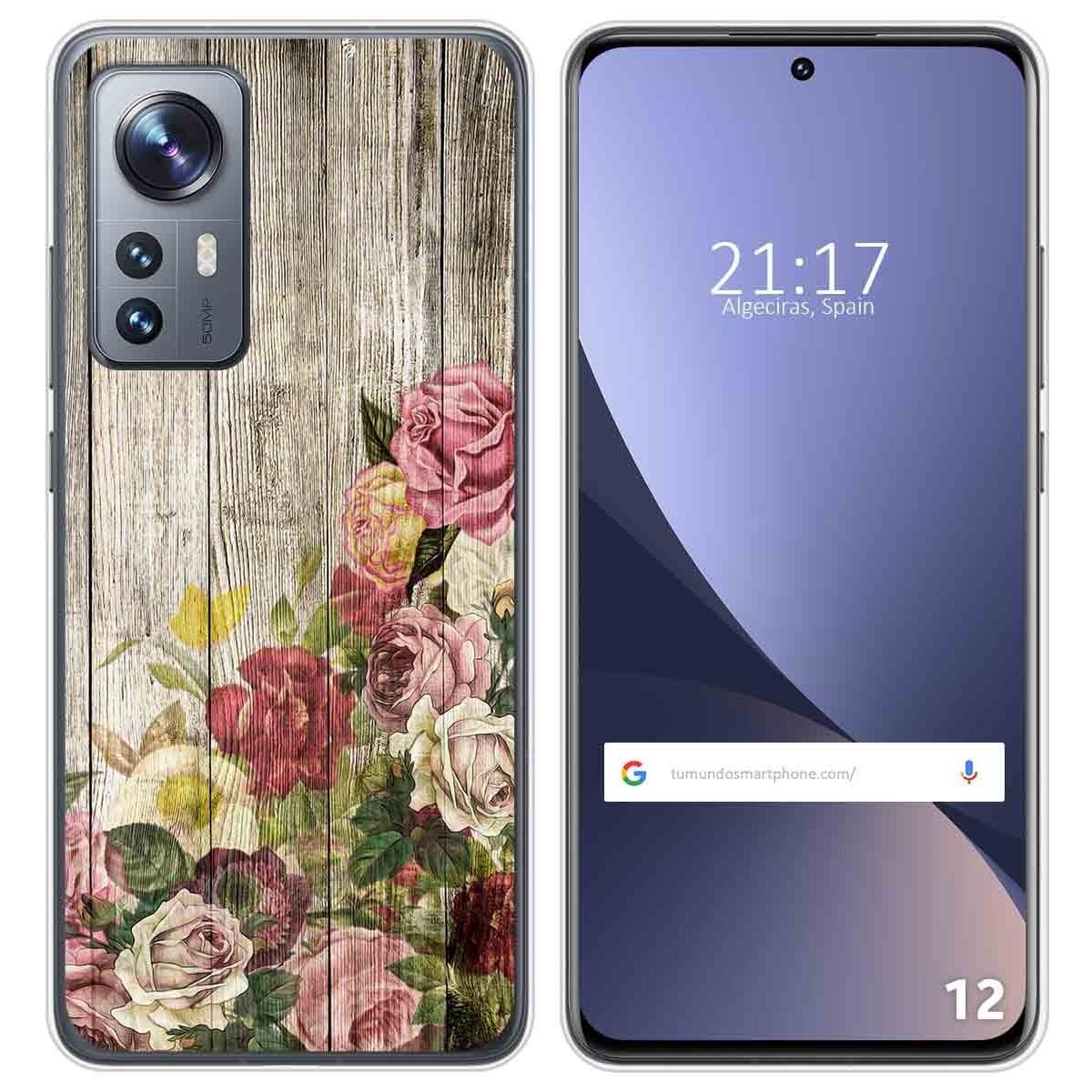 Funda Silicona para Xiaomi 12 / 12X 5G diseño Madera 08 Dibujos