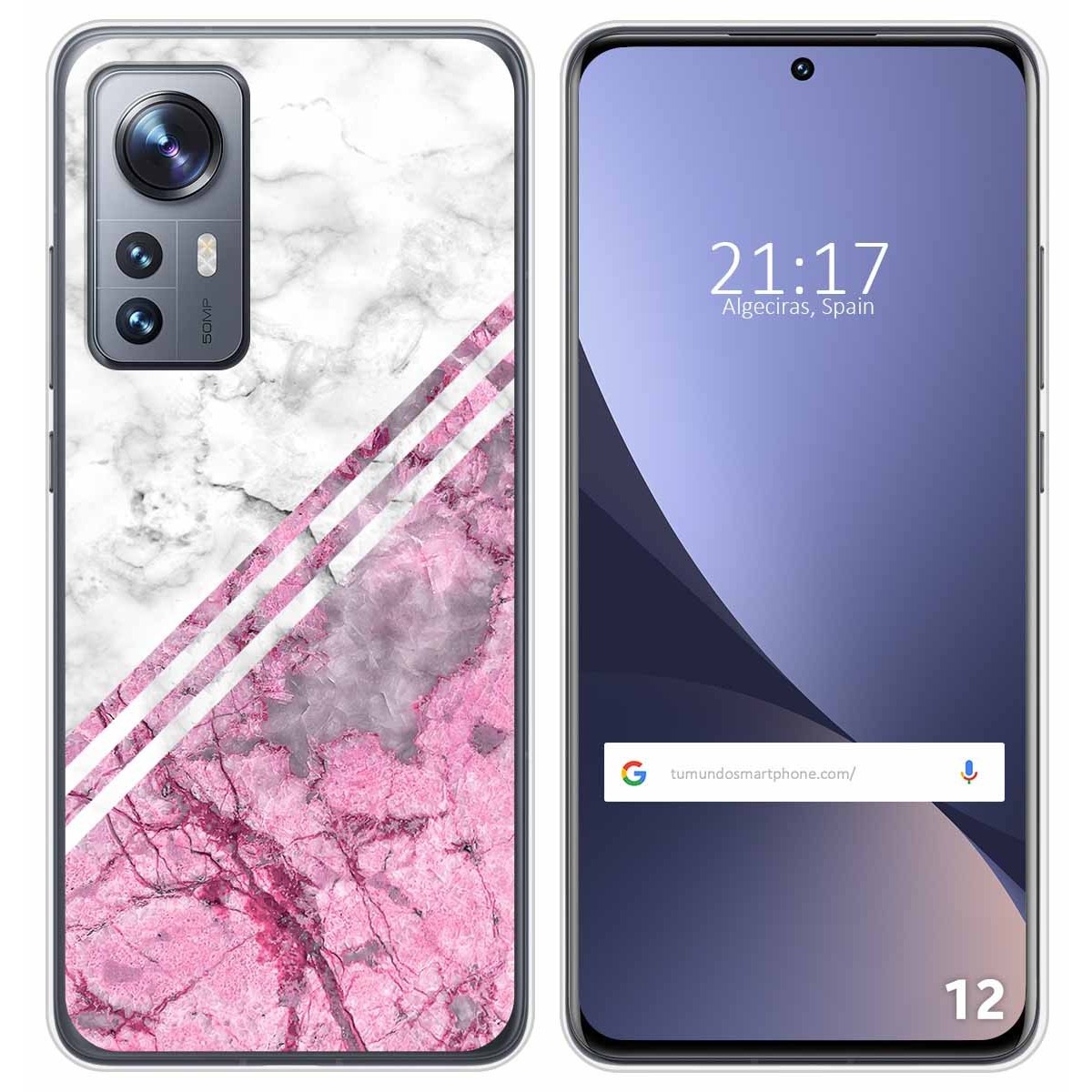 Funda Silicona para Xiaomi 12 / 12X 5G diseño Mármol 03 Dibujos