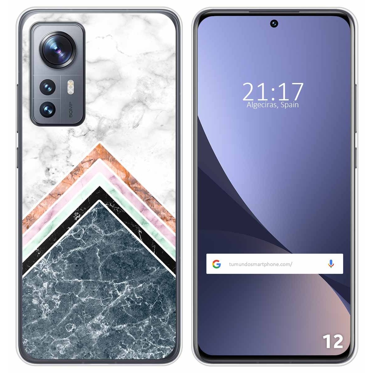 Funda Silicona para Xiaomi 12 / 12X 5G diseño Mármol 05 Dibujos