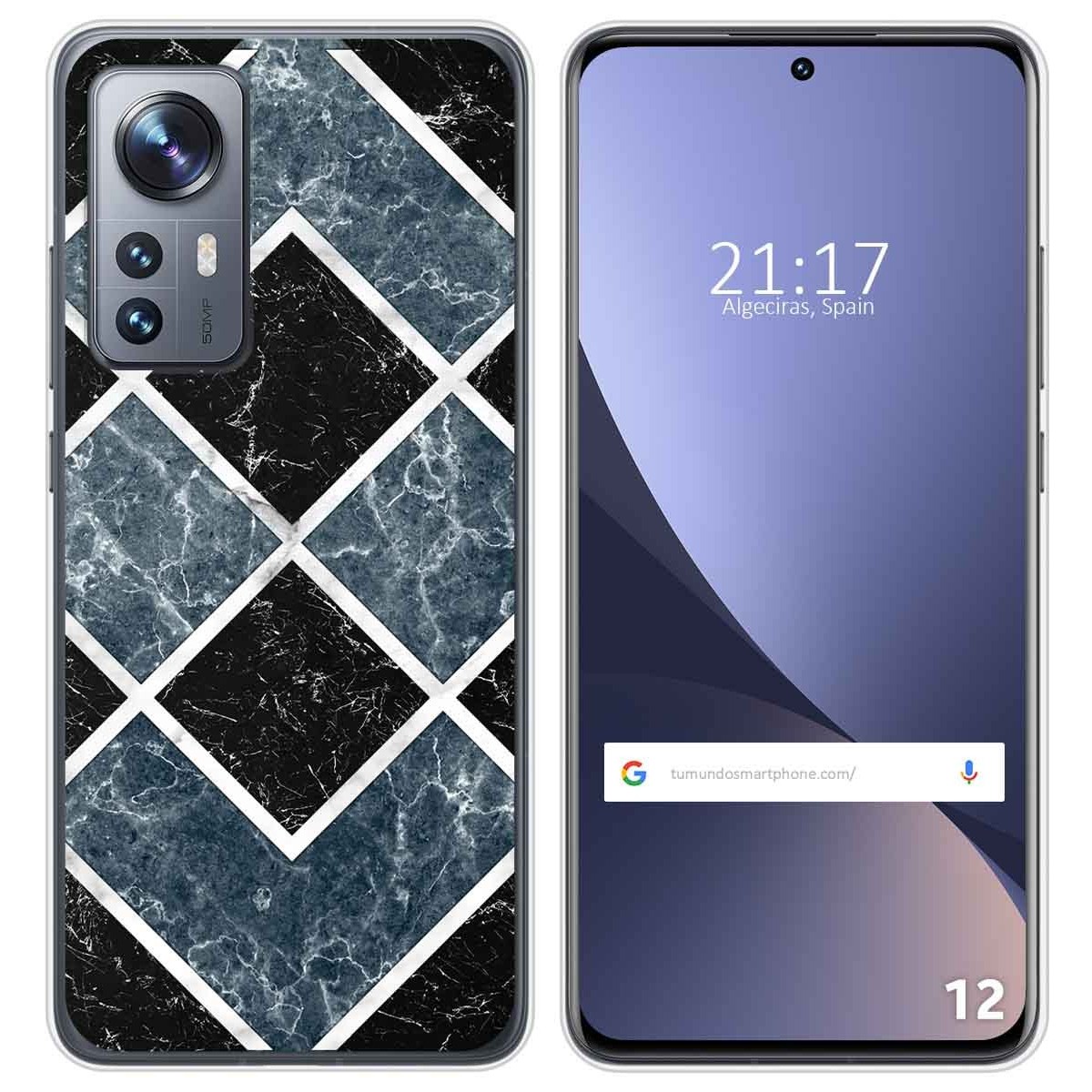 Funda Silicona para Xiaomi 12 / 12X 5G diseño Mármol 06 Dibujos