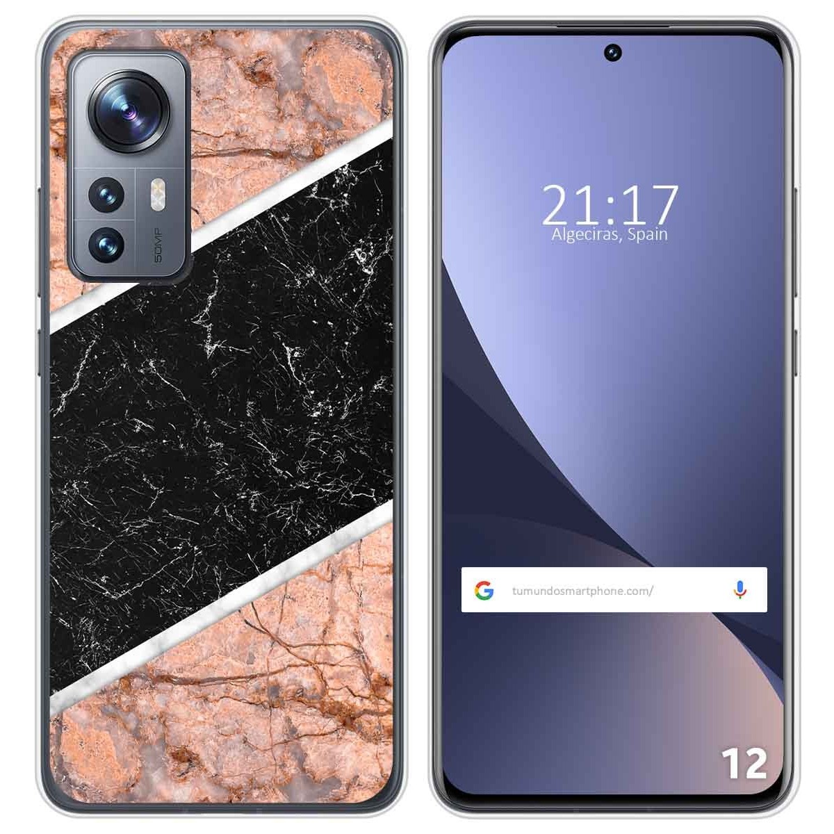 Funda Silicona para Xiaomi 12 / 12X 5G diseño Mármol 07 Dibujos