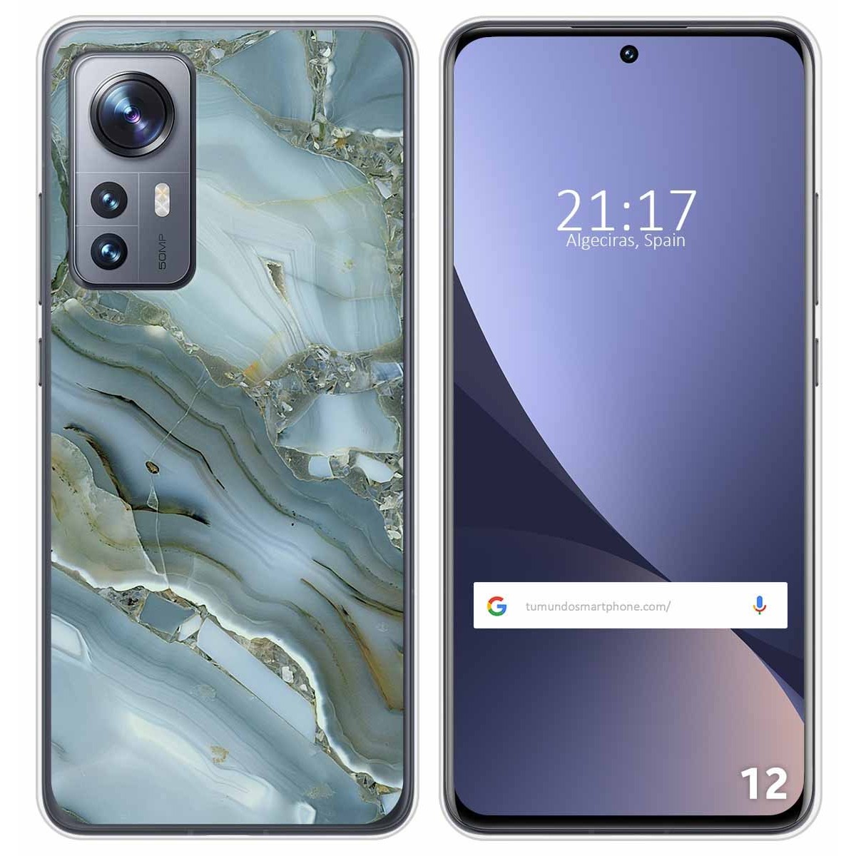 Funda Silicona para Xiaomi 12 / 12X 5G diseño Mármol 09 Dibujos