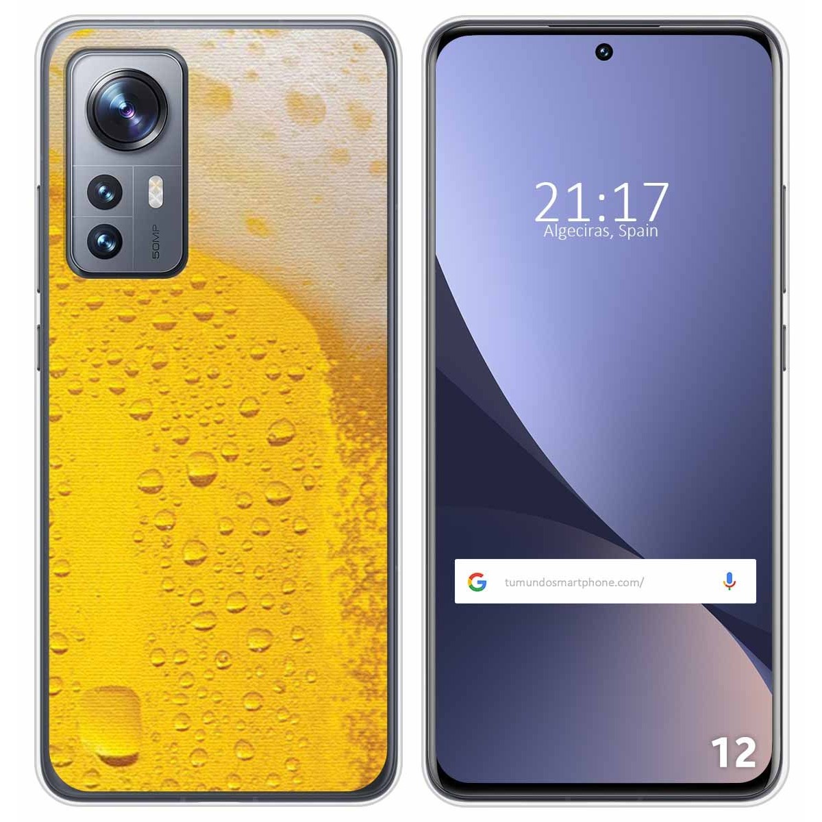 Funda Silicona para Xiaomi 12 / 12X 5G diseño Cerveza Dibujos