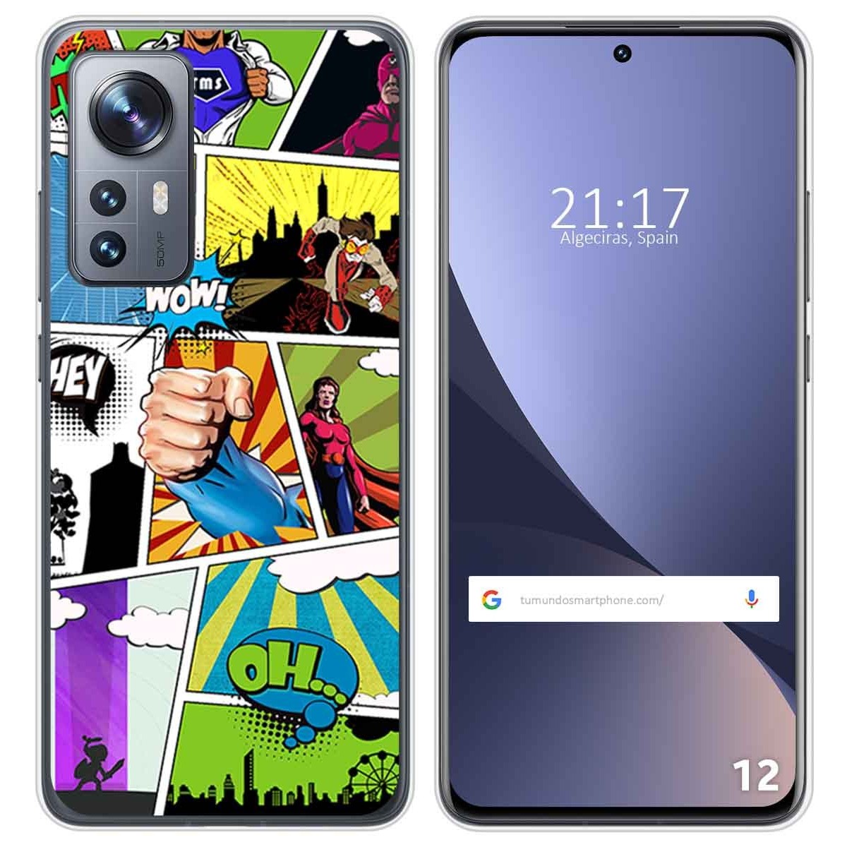 Funda Silicona para Xiaomi 12 / 12X 5G diseño Comic Dibujos