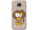 Funda Gel Tpu para Motorola Moto G5S Plus Diseño Leon Dibujos