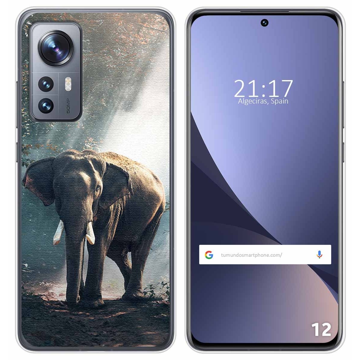 Funda Silicona para Xiaomi 12 / 12X 5G diseño Elefante Dibujos