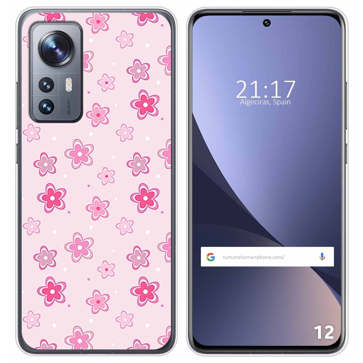 Funda Silicona para Xiaomi 12 / 12X 5G diseño Flores Dibujos