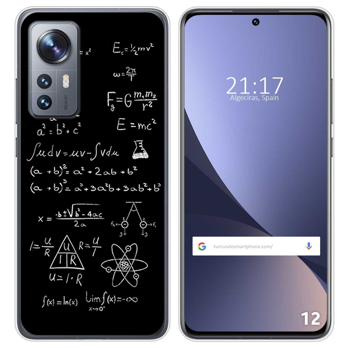Funda Silicona para Xiaomi 12 / 12X 5G diseño Formulas Dibujos