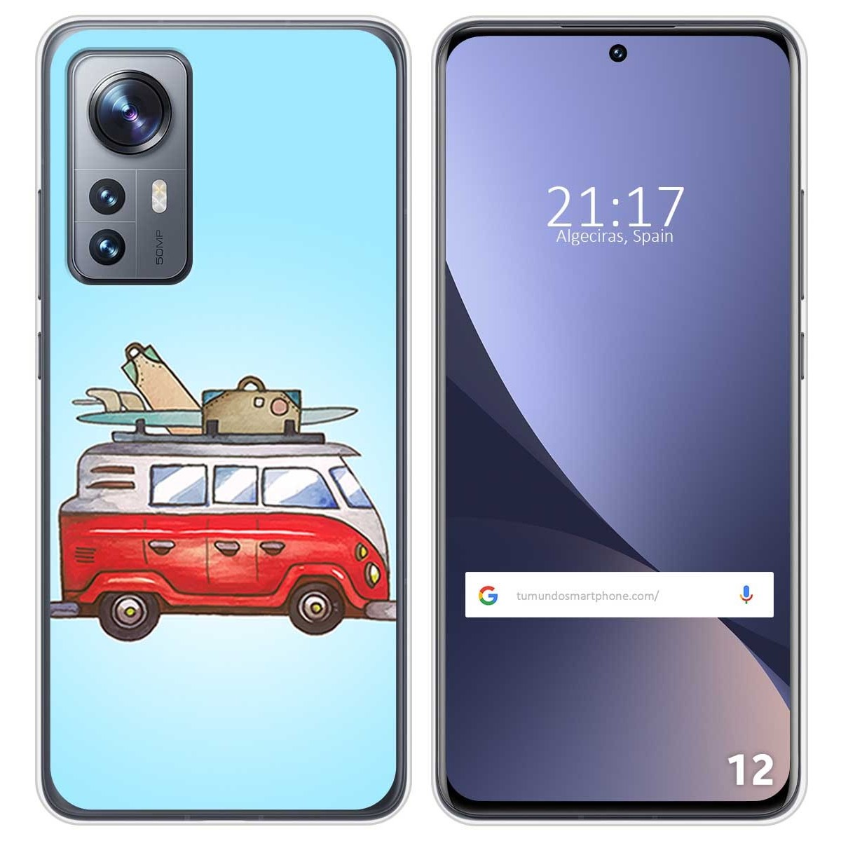 Funda Silicona para Xiaomi 12 / 12X 5G diseño Furgoneta Dibujos