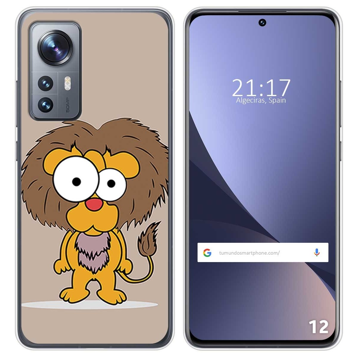 Funda Silicona para Xiaomi 12 / 12X 5G diseño Leon Dibujos