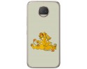 Funda Gel Tpu para Motorola Moto G5S Plus Diseño Leones Dibujos