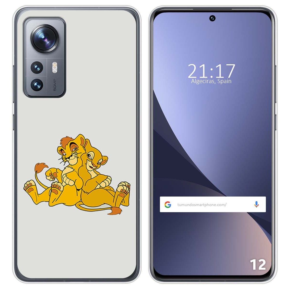 Funda Silicona para Xiaomi 12 / 12X 5G diseño Leones Dibujos