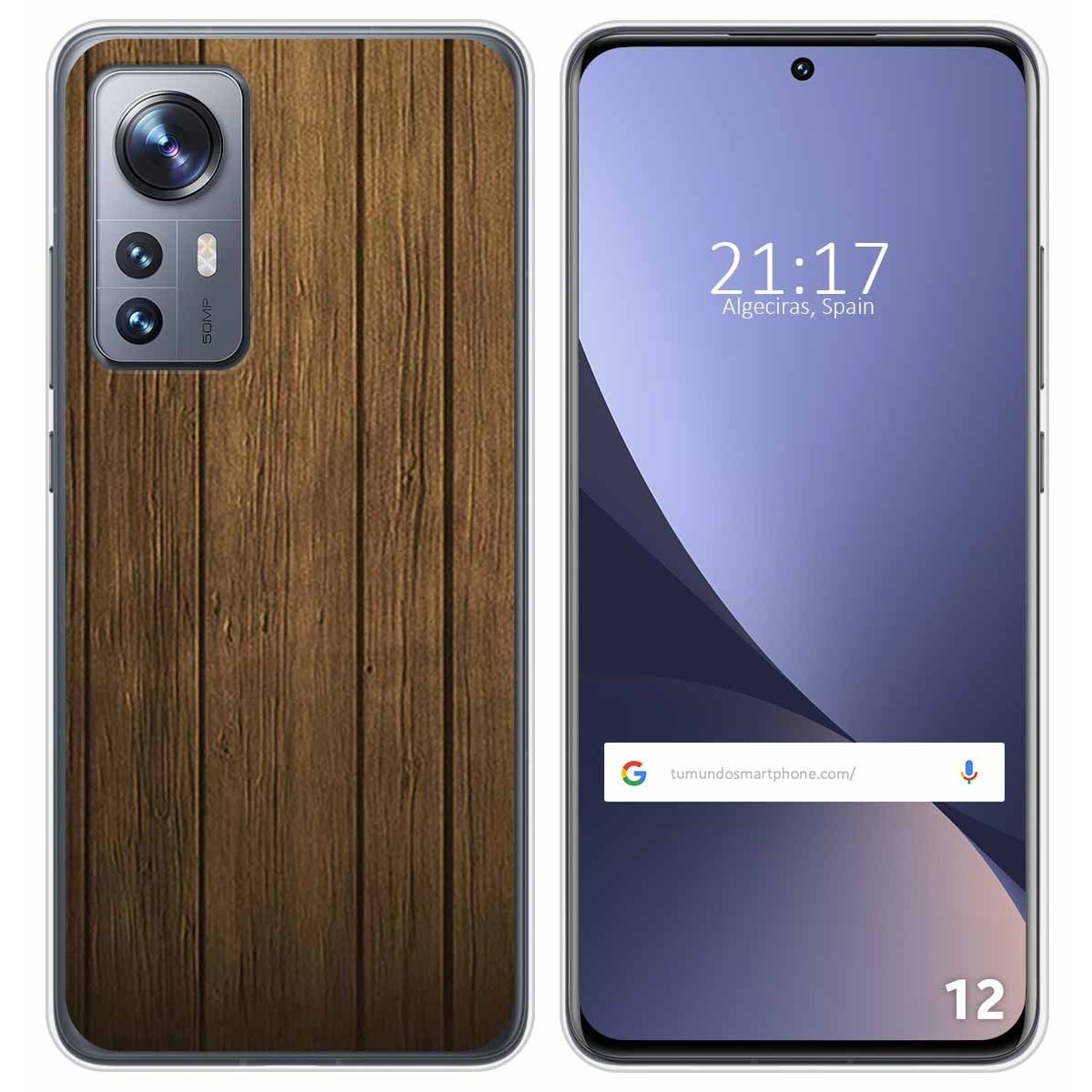 Funda Silicona para Xiaomi 12 / 12X 5G diseño Madera Dibujos