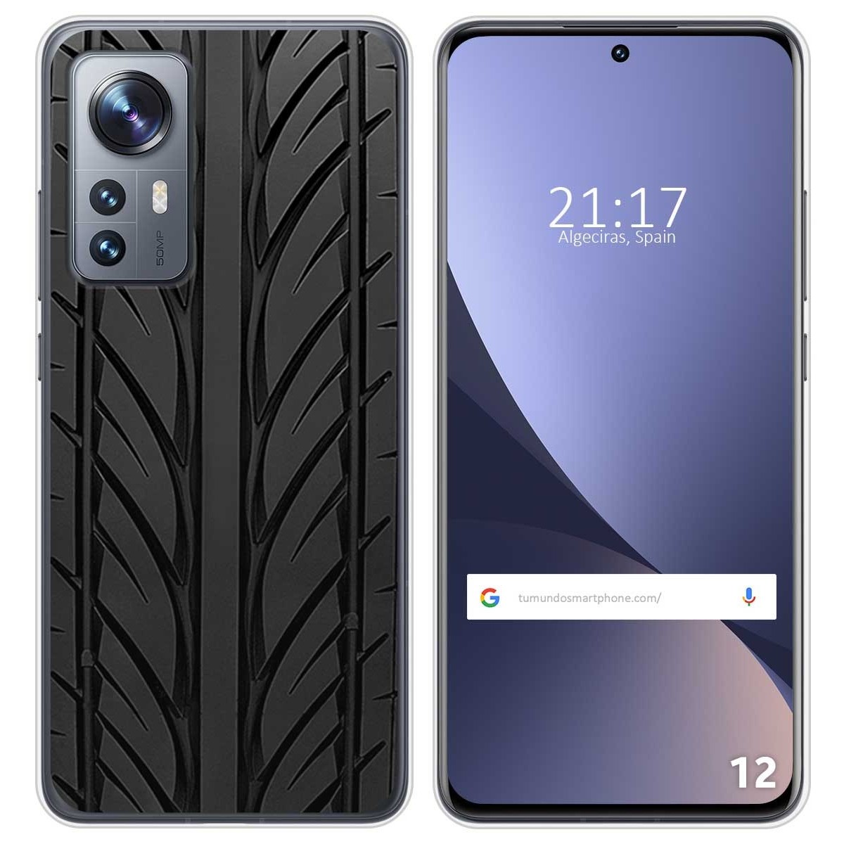 Funda Silicona para Xiaomi 12 / 12X 5G diseño Neumatico Dibujos