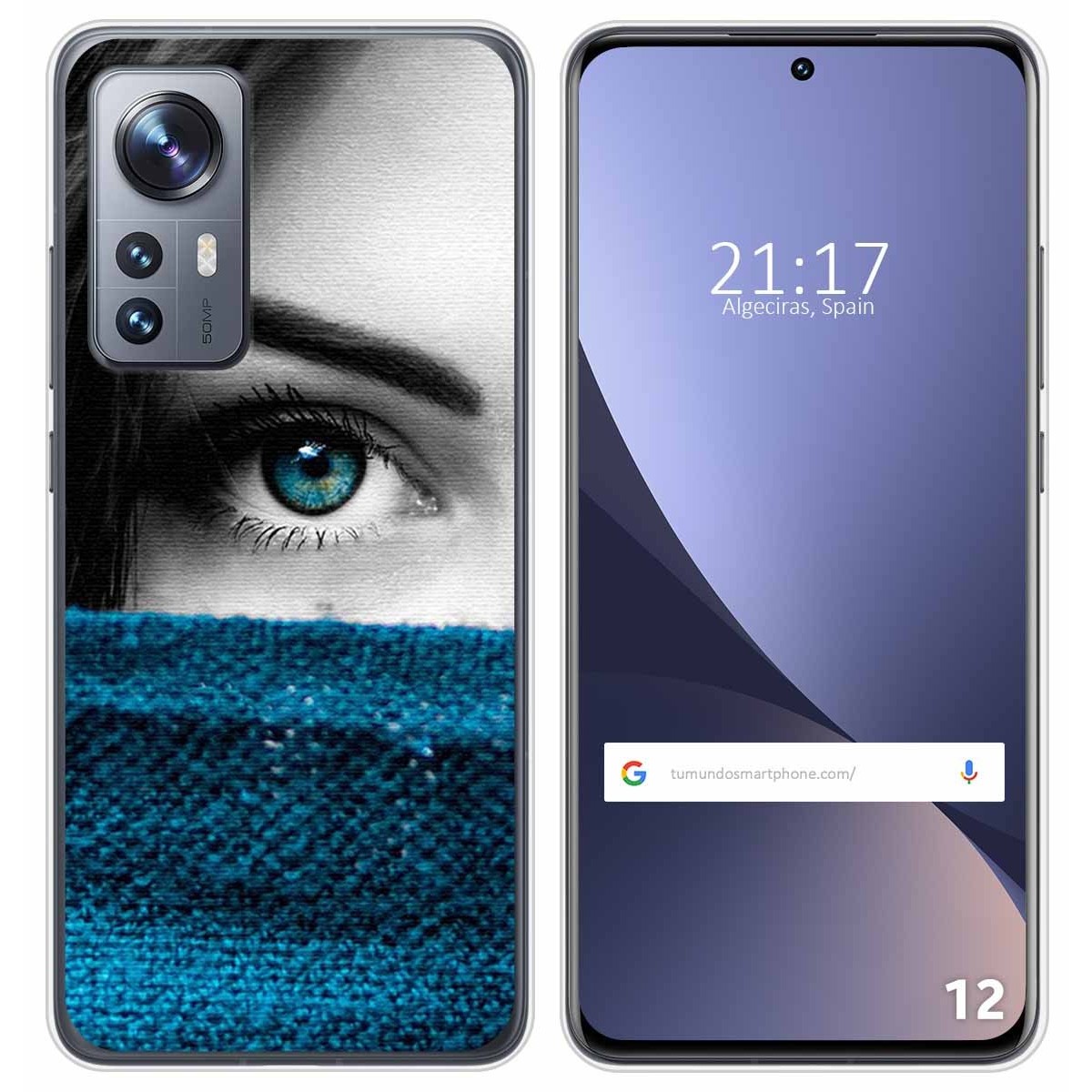 Funda Silicona para Xiaomi 12 / 12X 5G diseño Ojo Dibujos