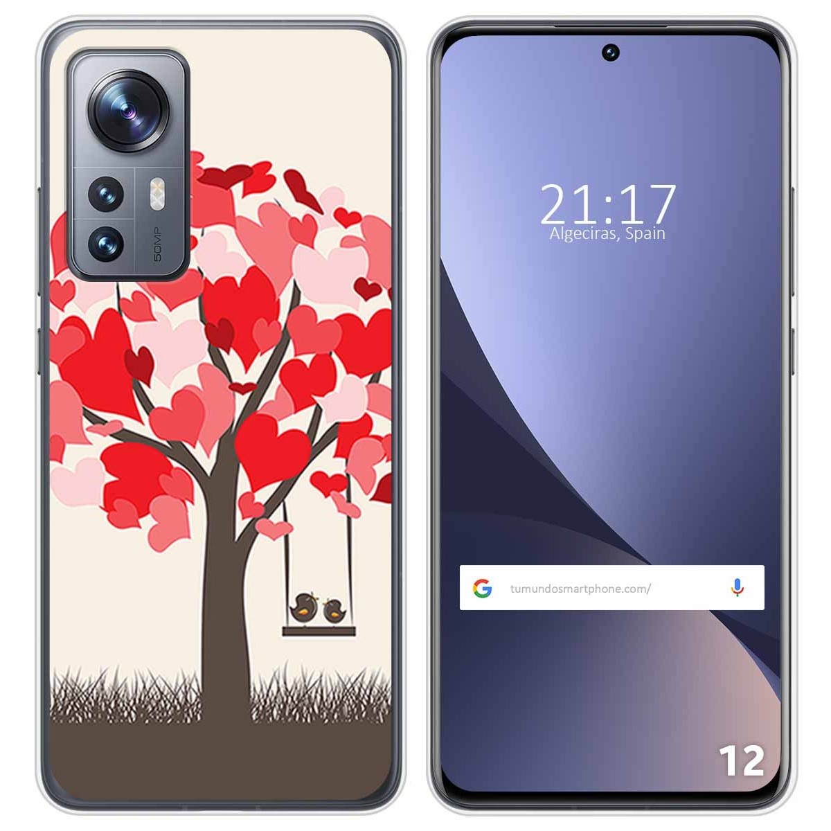 Funda Silicona para Xiaomi 12 / 12X 5G diseño Pajaritos Dibujos