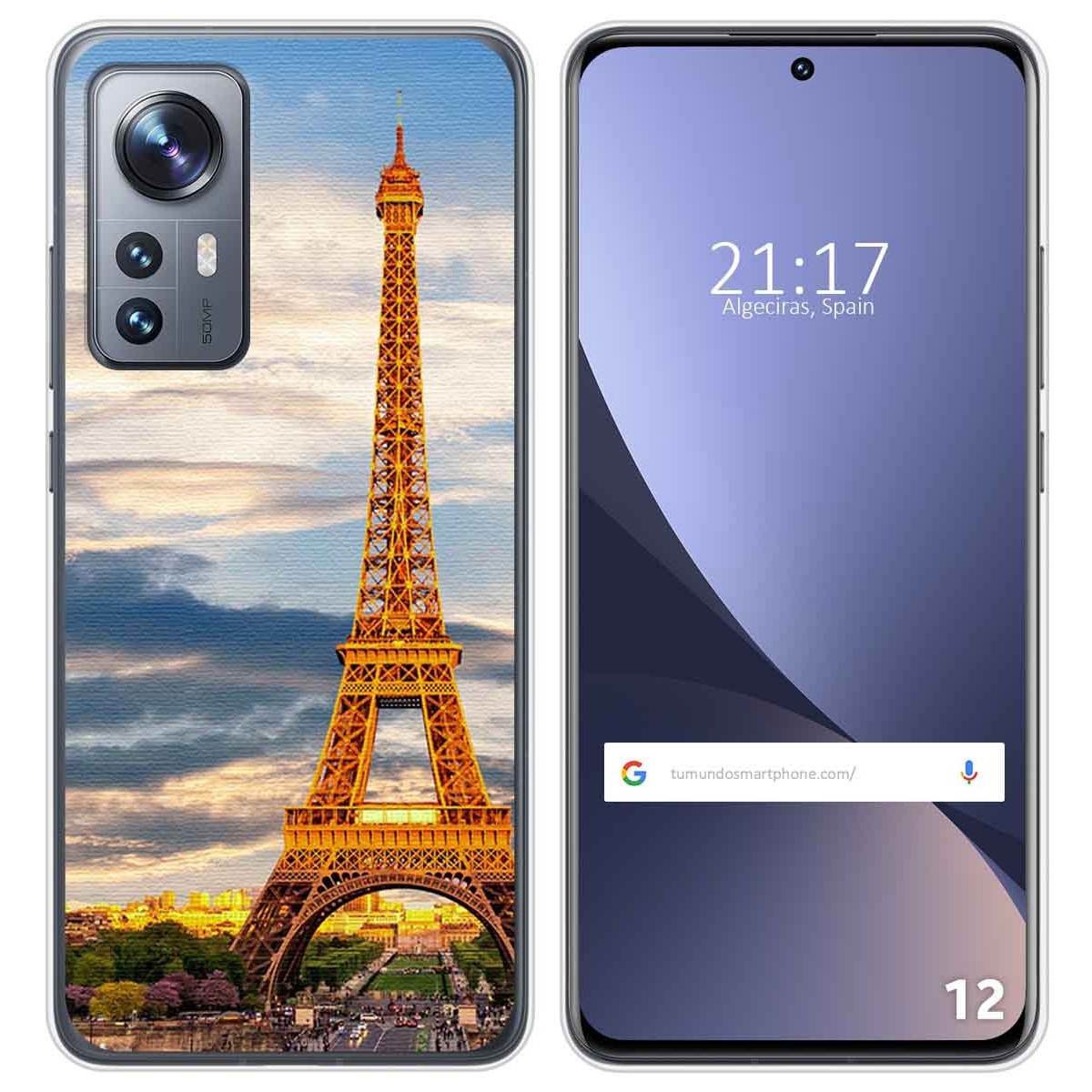 Funda Silicona para Xiaomi 12 / 12X 5G diseño Paris Dibujos
