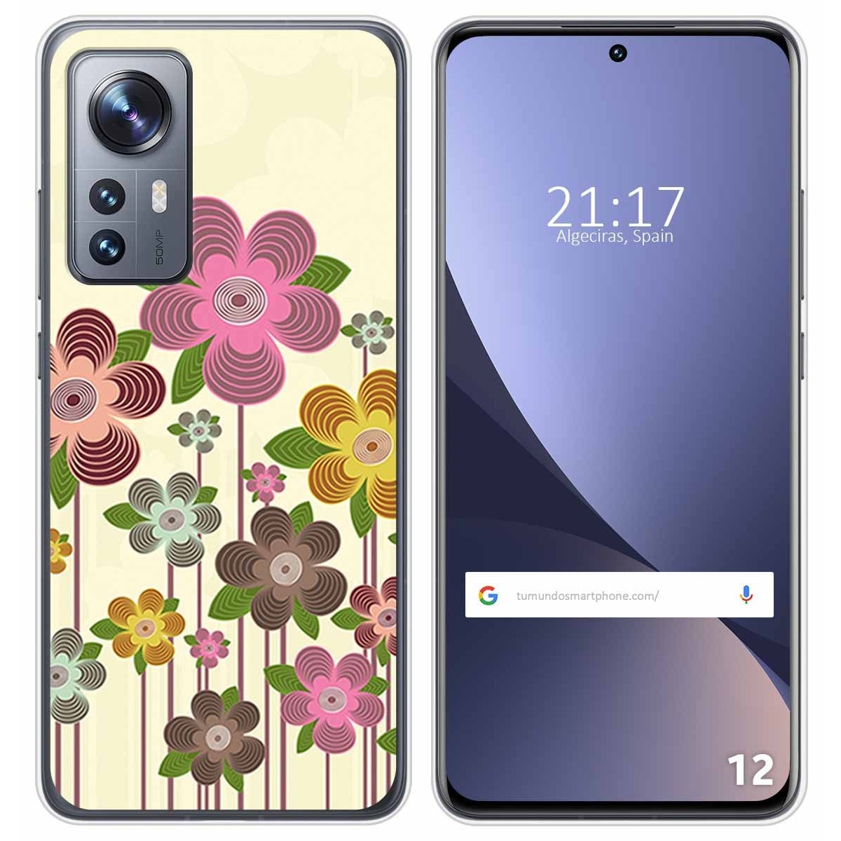 Funda Silicona para Xiaomi 12 / 12X 5G diseño Primavera En Flor Dibujos