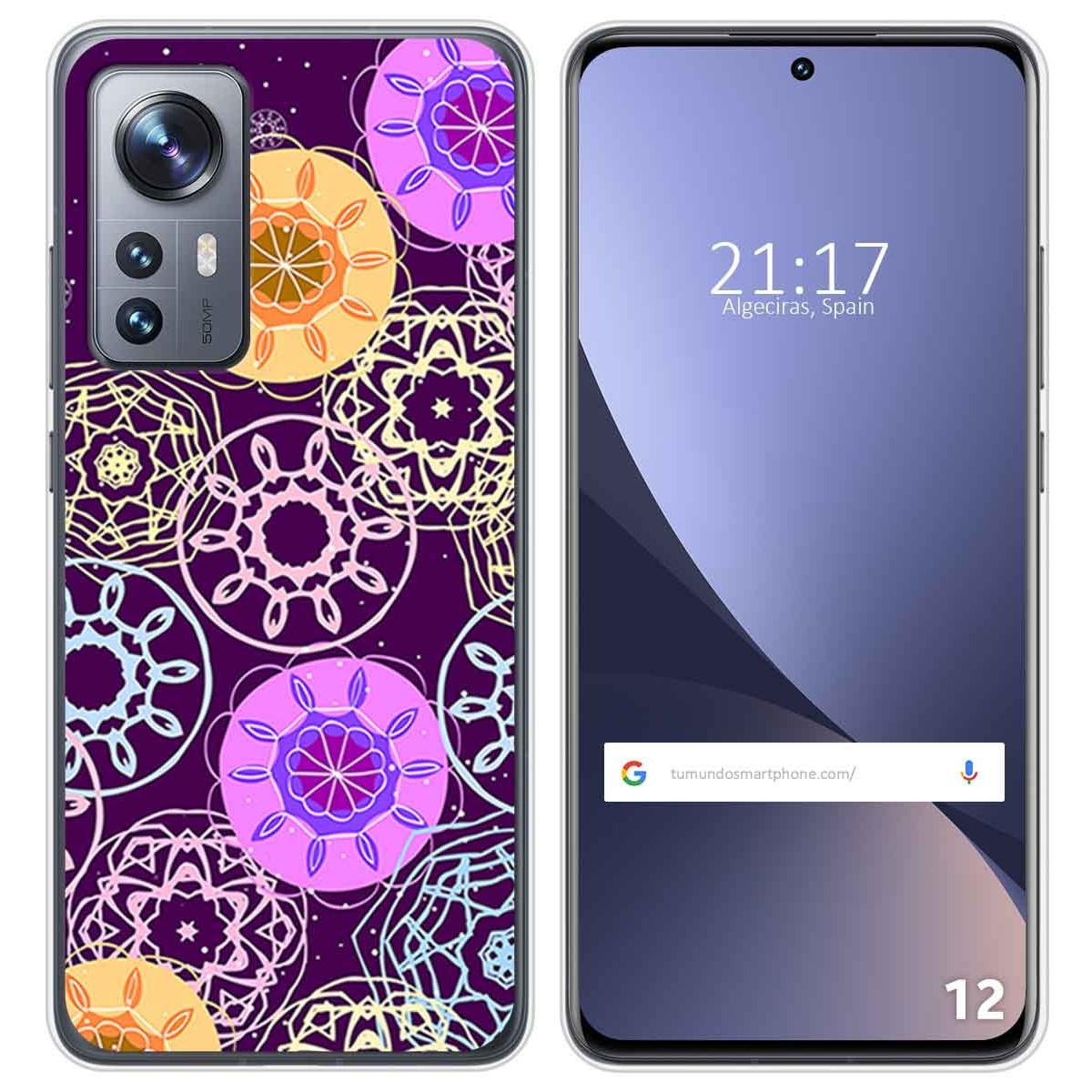 Funda Silicona para Xiaomi 12 / 12X 5G diseño Radial Dibujos