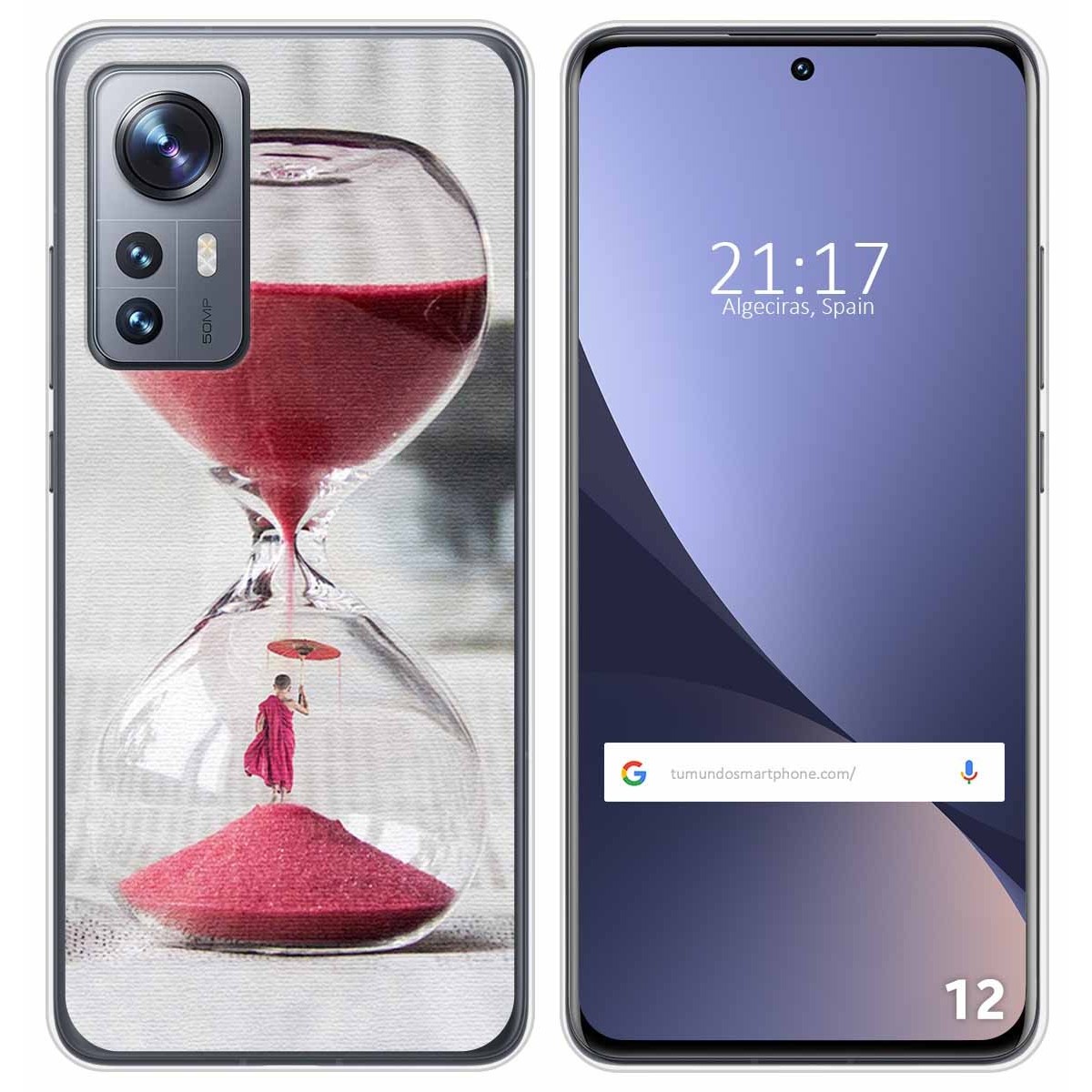 Funda Silicona para Xiaomi 12 / 12X 5G diseño Reloj Dibujos