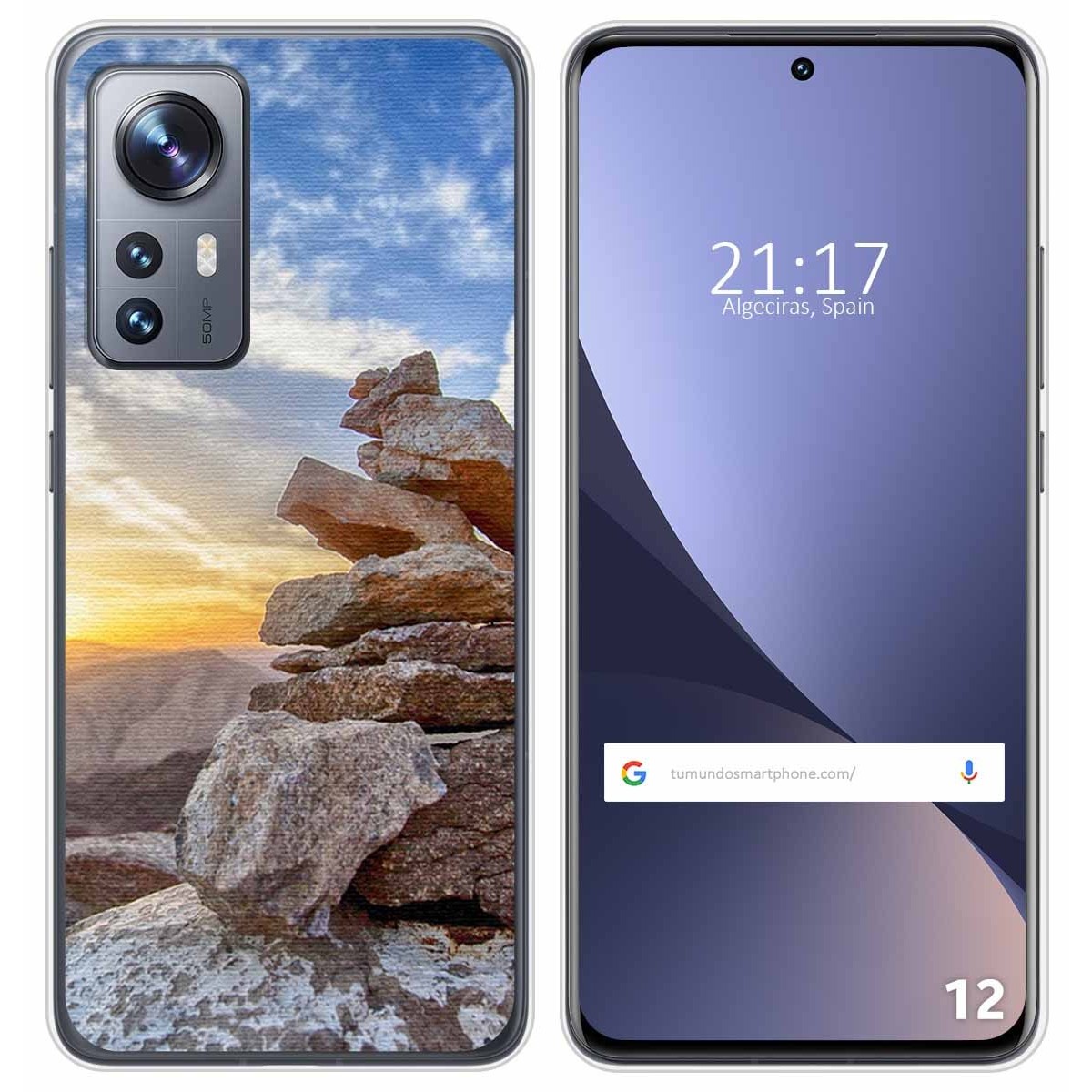 Funda Silicona para Xiaomi 12 / 12X 5G diseño Sunset Dibujos