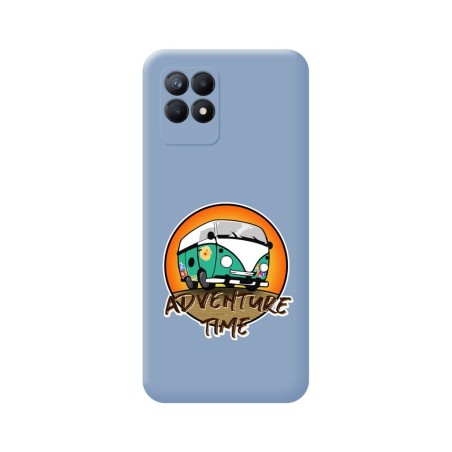 Funda Silicona Líquida Azul para Realme Narzo 50 diseño Adventure Time Dibujos