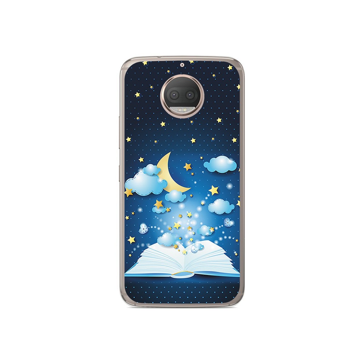 Funda Gel Tpu para Motorola Moto G5S Plus Diseño Libro Cuentos Dibujos