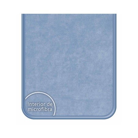 Funda Silicona Líquida Azul para Realme Narzo 50 diseño Mujer Escalada Dibujos