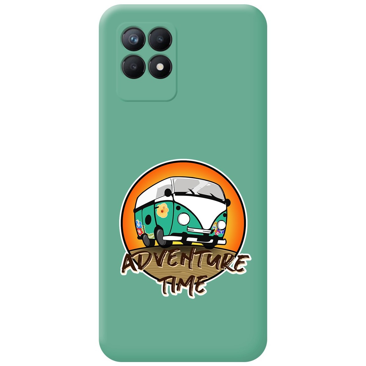 Funda Silicona Líquida Verde para Realme Narzo 50 diseño Adventure Time Dibujos